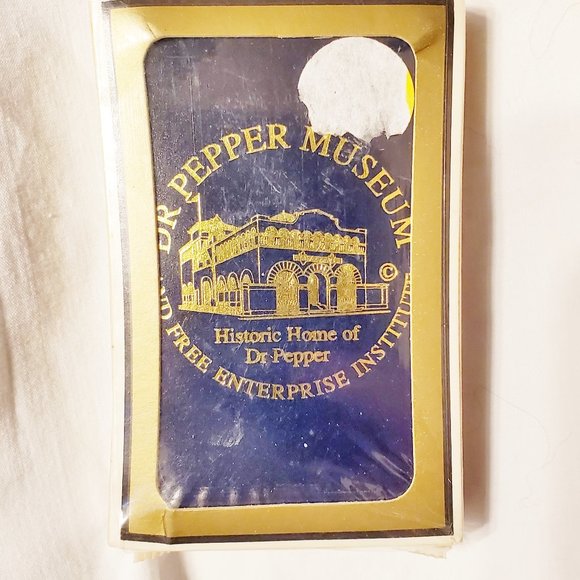 Dr Pepper Museum Deck Of Playing Cards Coca Cola Coke Rare New Never Open - Picture 1 of 12